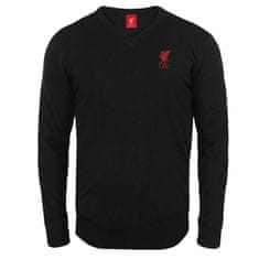 FotbalFans Pletený svetr Liverpool FC, černý | M