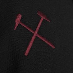 FotbalFans Polo Tričko West Ham United FC, vyšitý znak, černé | L