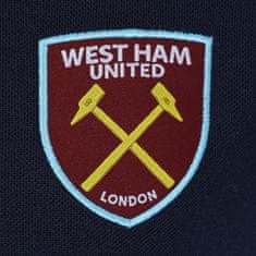 FotbalFans Polo Tričko West Ham United FC, vyšitý znak, tmavě modré | XL