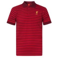 FotbalFans Polo Tričko Liverpool FC, vyšitý znak, červené | S