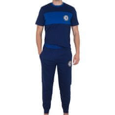 FotbalFans Pyžamo Chelsea FC, tričko, kalhoty, modré | S