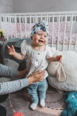 ENIE BABY Čepice dětská turban Blue circle dívka 9-12m