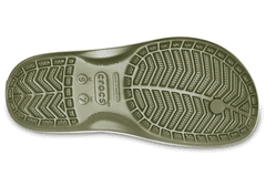 Crocs Crocband Flip-Flops pro muže, 46-47 EU, M12, Žabky, Pantofle, Sandály, Army Green/White, Zelená, 11033-37P