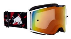 Red Bull Spect motokrosové brýle TORP černo-bílé s červeným sklem