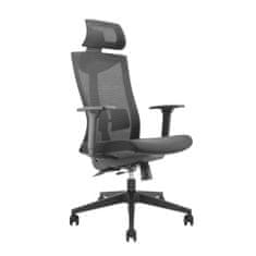 Ergo Office Ergonomická kancelářská židle s kolečky a bederní opěrkou ER-414 černá 70218