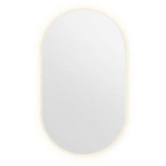 tulup.cz Dekorativní ovalno ogledalo s LED podsvícením 58x100 cm Teplé světlo