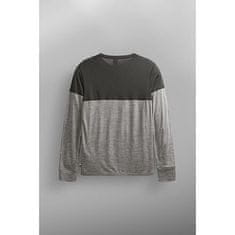 Picture triko PICTURE Eaton L/S Merino GREY MELANGE-BLACK XL