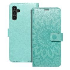 FORCELL Pouzdro / Obal na Samsung Galaxy A13 5G / A04S zelená mandala - knížkové Forcell MEZZO