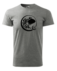 Fenomeno Pánské tričko Znamení vodnář - šedé Velikost: XL