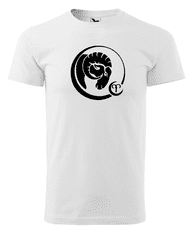 Fenomeno Pánské tričko Znamení beran - bílé Velikost: 4XL