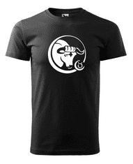 Fenomeno Pánské tričko Znamení býk - černé Velikost: M