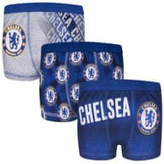 FotbalFans Chlapecké boxerky Chelsea FC, Sada 3 ks | 9-10r