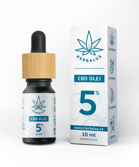 Herbalus CBD Olej 5%, 10ml