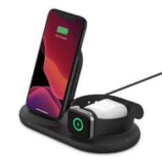 Belkin BoostCharge 3v1 Wireless Charger pro iPhone, AirPods a Apple Watch Černá