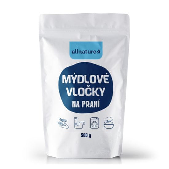 Allnature Mýdlové vločky, 500 g