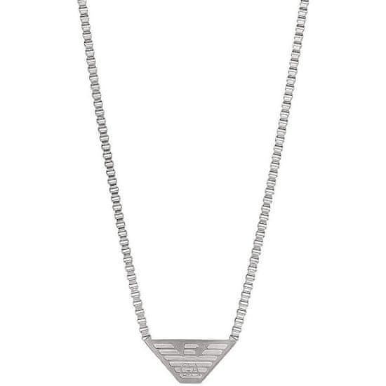 Emporio Armani Moderní ocelový náhrdelník s logem EGS2984040