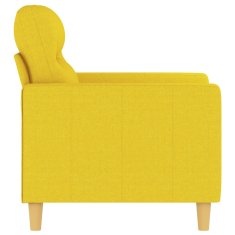 Petromila Křeslo světle žluté 60 cm textil