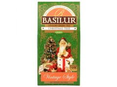Basilur BASILUR Christmas Tree Zelený sypaný čaj s chrpou a nádechem mago a limetky, vánoční čaj 85 g x1
