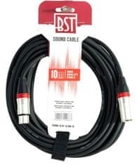 BST SOUND-XLRF-XLRM-10m propojovací kabel