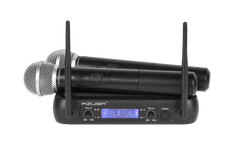 shumee VHF mikrofon 2 kanálový WR-358LD (2 x ruční mikrofon)