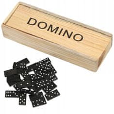 Northix Hra Domino v dřevěné krabici 