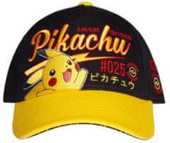 CurePink Kšiltovka Pokémon: Pikachu (nastavitelná)