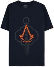CurePink Pánské tričko Assassin's Creed Mirage: Čepel (M) navy bavlna