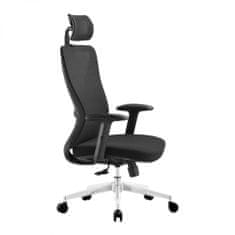 KUPŽIDLE Kancelářská ergonomická židle ERGO PLUS — černá, nosnost 150 kg