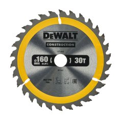 DeWalt CONSTRUCTION DeWALT DT1932 160x20mm 30zubý kotouč na opracování dřeva s hřebíky