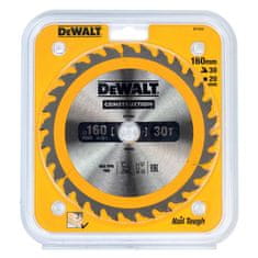 DeWalt CONSTRUCTION DeWALT DT1932 160x20mm 30zubý kotouč na opracování dřeva s hřebíky