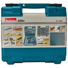 Makita Makita E-11689 sada 256 bitů, vrtáků, sklíčidel a ručního příslušenství