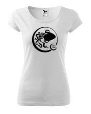 Fenomeno Dámské tričko Znamení vodnář - bílé Velikost: 2XL