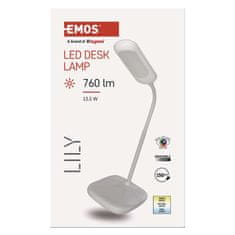 Emos LED stolní lampa LILY, bílá