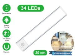 Xtech Xtech nabíjecí LED svítidlo L-1005 20 cm - stříbrné