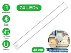 Xtech Xtech nabíjecí LED svítidlo L-1005 40 cm - stříbrné