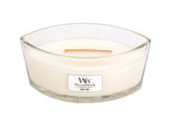 Woodwick Vonná svíčka s dřevěným knotem Elipsa White Teak 453,6 g