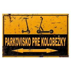 Retro Cedule Cedule Parkovisko pre kolobežky