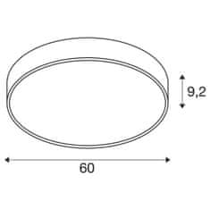 SLV BIG WHITE (SLV) MEDO 60 nástěnné a stropní nástavbové svítidlo, kulaté, 2700/3000/4000K, 39W, fáze, 110°, černá 1007322