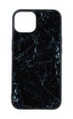 TopQ Kryt Marble iPhone 14 pevný Smoky Black 110476