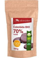 Zdravý den Čokoláda hořká BIO 70% 100g