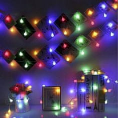 MG Garland RGB solární řetěz 50 LED 6.7m