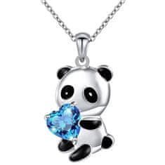 IZMAEL Náhrdelník Diamond Panda-Modrá KP28820