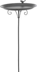 Trixie Venkovní pítko - miska na tyči, 1,800 ml/ø 35 cm, kov, šedá