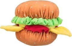 Trixie BURGER, plyšový hamburger se zvukem, 13cm - DOPRODEJ
