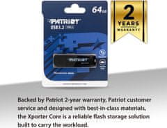 Patriot Xporter CORE 32GB Typ-A / USB 3.2 Gen 1 / plastová / černá