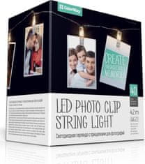 ColorWay LED fotokolíčky / 40 LED / délka 4,2 m / teplá bílá/ napájení 3x AA