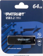 Patriot Xporter CORE 64GB Typ-A / USB 3.2 Gen 1 / plastová / černá