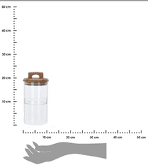 Dekorstyle Dvoupatrová skleněná nádoba Stenny 2 x 600 ml 