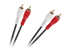 shumee Kabel 2 x RCA - 2 x RCA 1,5m černý 4mm