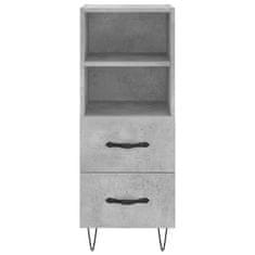 Vidaxl Skříň highboard betonově šedá 34,5x34x180 cm kompozitní dřevo